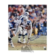 Emmitt Smith Autographed Dallas 16x20 Football Photo - BAS (Handoff)