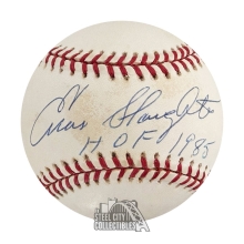 Enos Slaughter Autographed OAL Baseball /W "HOF 1985" Inscription - PSA/DNA