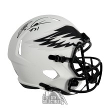 Eric Allen Autographed Philadelphia Eagles Lunar Eclipse Replica Full Size Football Helmet - BAS