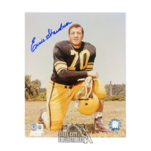 Ernie Stautner Autographed Pittsburgh 8x10 Football Photo - BAS (Blue Ink)