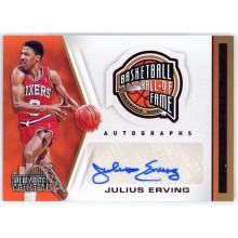 Julius Erving 2019-20 Panini Chronicles Hall Of Fame Autograph Card #HF-JER