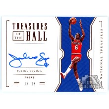 Julius Erving 2018-19 Panini National Treasures TOTH Autograph Card 13/15