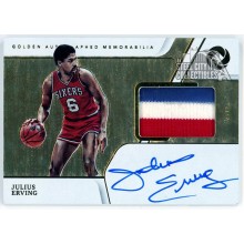 Julius Erving 2019-20 Panini Opulence Patch Autograph Card #GAM-JE 01/10
