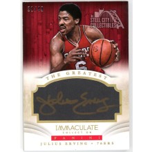 Julius Erving 2013-14 Panini Immaculate Autograph Card #23 21/49
