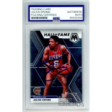 Julius Erving 2019-20 Panini Mosaic Hall Of Fame Autograph Card #288 PSA/DNA