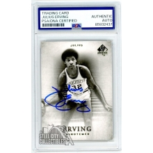 Julius Erving 2012-13 Upper Deck SP Authentic Gold Autograph Card #13 PSA/DNA