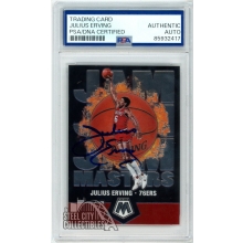 Julius Erving 2019-20 Panini Mosaic Jam Masters Autograph Card #2 PSA/DNA