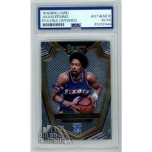Julius Erving 2014-15 Panini Select Autograph Card #166 PSA/DNA