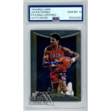 Julius Erving 2012-13 Panini Select Autograph Card #128 PSA/DNA 10