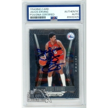 Julius Erving 2023-24 Panini Prizm Deca Autograph Card #219 PSA/DNA