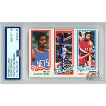 Julius Erving 1980 Topps Slam Dunk Autograph Card #262 PSA/DNA 10