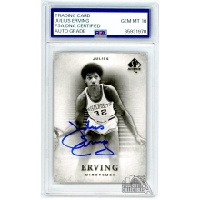 Julius Erving 2012-13 Upper Deck SP Authentic Gold Autograph Card #13 PSA/DNA 10