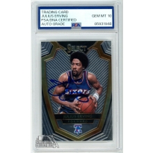Julius Erving 2014-15 Panini Select Autograph Card #166 PSA/DNA 10
