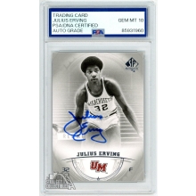 Julius Erving 2013-14 Upper Deck SP Authentic Autograph Card #12 PSA/DNA 10
