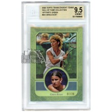 Chris Evert 2020 Topps Transcendent Tennis VIP Green Card #20 7/20 BGS 9.5