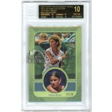 Chris Evert 2020 Topps Transcendent Tennis VIP Green Card #20 /20 BGS 10 Black Label