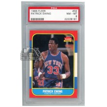 Patrick Ewing 1986 Fleer Rookie Card #32 PSA 8 NM-MT