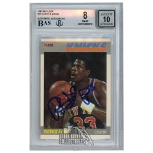 Patrick Ewing 1987-88 Fleer Autograph Card #37 BGS 8 BAS 10