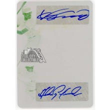 Vladimir Guerrero Andres Galarraga 2021 Panini National Treasures Dual Autograph Printing Plate Card #VG 1/1