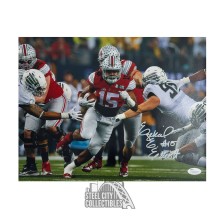 Ezekiel Elliott Autographed Ohio State 11x14 Football Photo - JSA
