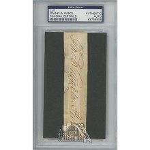Franklin Pierce Presidential Autographed Cut- PSA/DNA