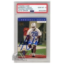 Marshall Faulk 1994 Upper Deck Electric Autograph Rookie Card #7 PSA/DNA 10