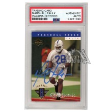 Marshall Faulk 1994 Upper Deck Electric Autograph Rookie Card #7 PSA/DNA (Light Blue)