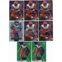 Marshall Faulk Assorted Smeared Autograph 8-Card Lot