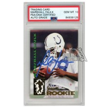 Marshall Faulk 1994 Pinnacle Select Autograph Rookie Card #200 PSA/DNA 10 (Light Blue)