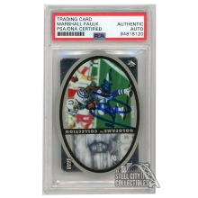 Marshall Faulk 1996 Upper Deck SPX Autograph Card #HX7 PSA/DNA