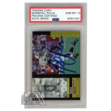 Marshall Faulk 1995 Upper Deck SP Holoview Autograph Card #7 PSA/DNA 10
