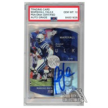 Marshall Faulk 1998 Upper Deck SPX Autograph Card #20 PSA/DNA 10