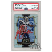 Marshall Faulk 2016 Panini Select Silver Autograph Card #174 PSA/DNA (Red)