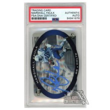 Marshall Faulk 1996 Upper Deck SPX Die-Cut Autograph Card #19 PSA/DNA (Light Blue)