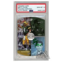 Brett Favre 1998 Upper Deck SPx Autograph Card #18 PSA/DNA 10