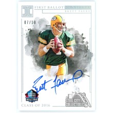 Brett Favre 2019 Panini Impeccable First Ballot Autograph Card #FBS-BF 07/10