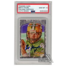 Brett Favre 1997 Donruss Legends of the Fall Autograph Card /10000 #8 PSA/DNA 10