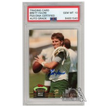 Brett Favre 1992 Topps Stadium Club Autograph Card #683 PSA/DNA 10
