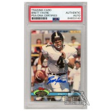 Brett Favre 1991 Topps Stadium Club RC Autograph Card #94 PSA/DNA