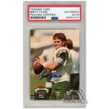 Brett Favre 1992 Topps Stadium Club Autograph Card #683 PSA/DNA