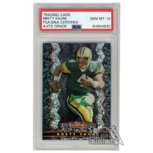 Brett Favre 1995 Bowman's Best Refractor Autograph Card #12 PSA/DNA 10