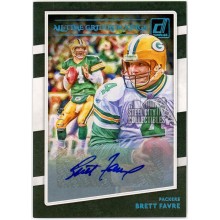 Brett Favre 2020 Panini Donruss All-Time Gridiron Kings Auto 1/15