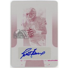 Brett Favre 2016 Panini Prime Signatures Autograph Printing Plate Card #PS-BF 1/1