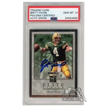 Brett Favre 1996 Donruss Elite Series Autograph Card /10000 #9 PSA/DNA 10