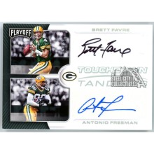 Brett Favre & Antonio Freeman 2017 Panini Playoff Tandems Dual Auto Card 01/10