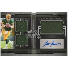 Brett Favre 2019 Panini Playbook Green Jersey Auto Booklet 1/5