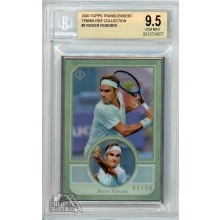 Roger Federer 2020 Topps Transcendent Tennis HOF Card #3 /50 BGS 9.5