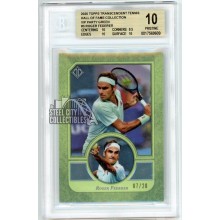Roger Federer 2020 Topps Transcendent Tennis VIP Green Card #3 /20 BGS 10
