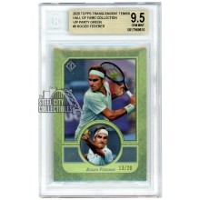 Roger Federer 2020 Topps Transcendent Tennis VIP Green Card #3 13/20 BGS 9.5