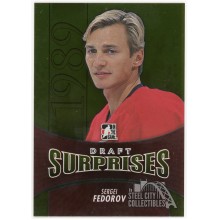 Sergei Fedorov 2013 In The Game Draft Prospects Draft Surprises Gold Card #158 /10